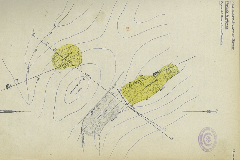 Mapa publicado por Enrique Lacasa en 1922